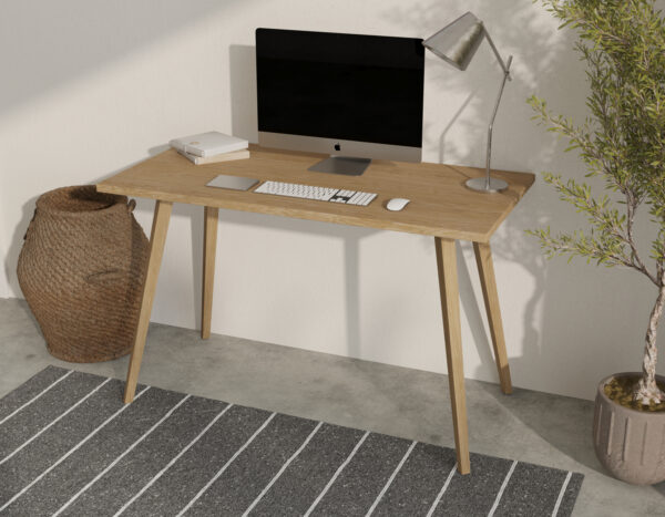 Minimalistický dubový písací stôl