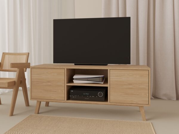 Drevený TV stolík, 150 cm