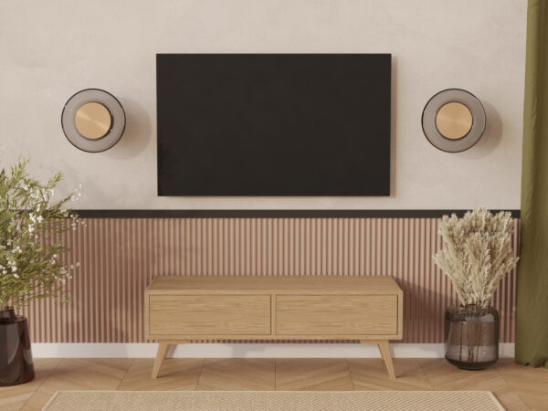 Drevený TV stolík, 120 x 45 cm