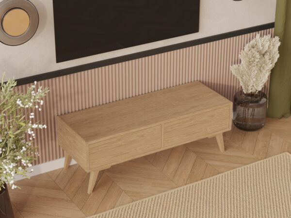 Drevený TV stolík, 120 x 45 cm