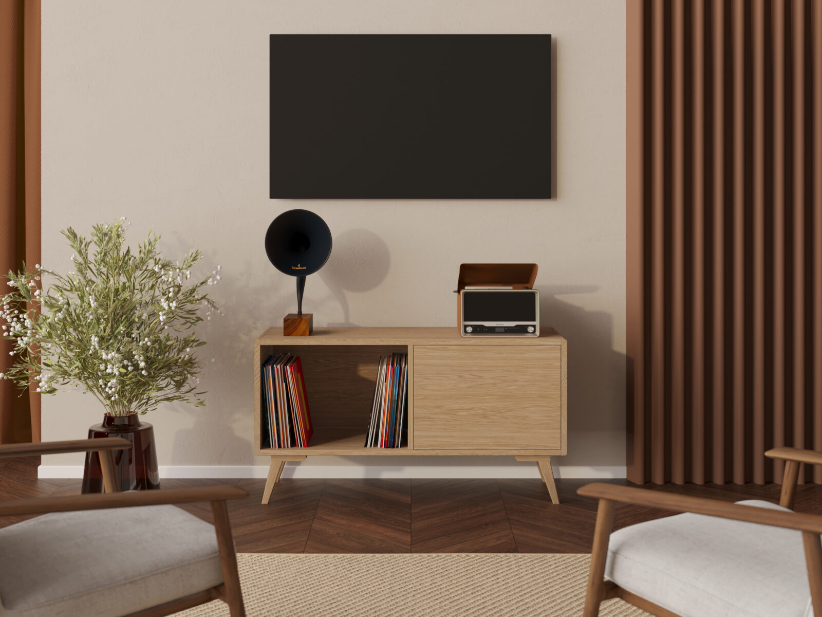 Moderný TV stolík, 120 cm