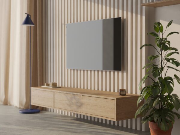 Moderný závesný TV stolík, 180 cm