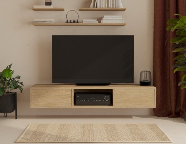 Moderný závesný TV stolík, 150 cm
