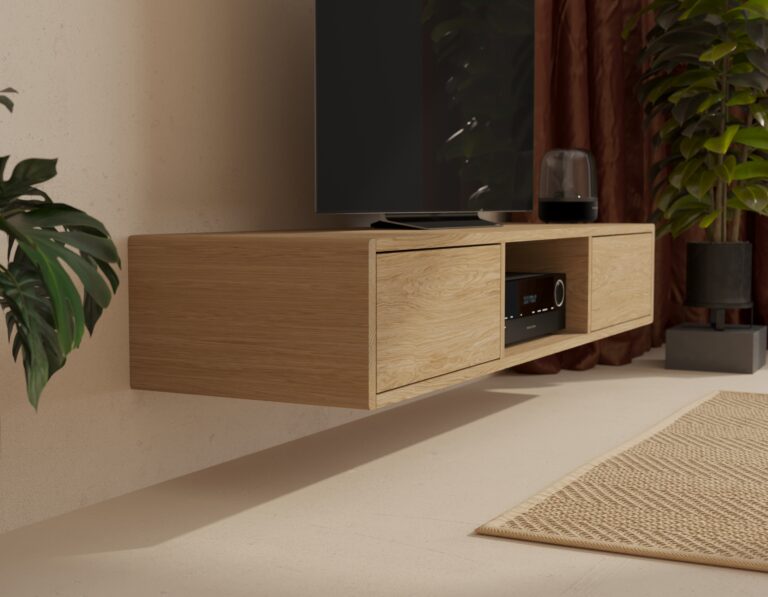 Moderný závesný TV stolík, 150 cm